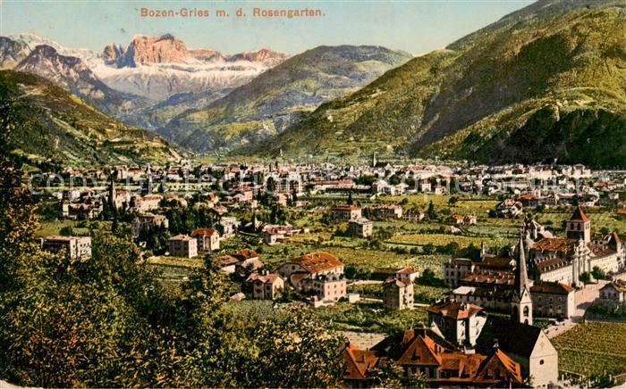 Bozen Bolzano Suedtirol IT Gries mit Rosengarten
