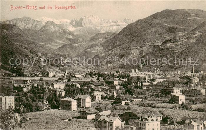 Bozen Bolzano Suedtirol IT Gries und der Rosengarten