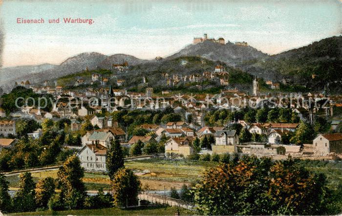 EISENACH Thueringen Panorama mit Wartburg
