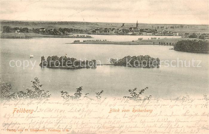 Feldberg Mecklenburg Blick vom Reiherberg