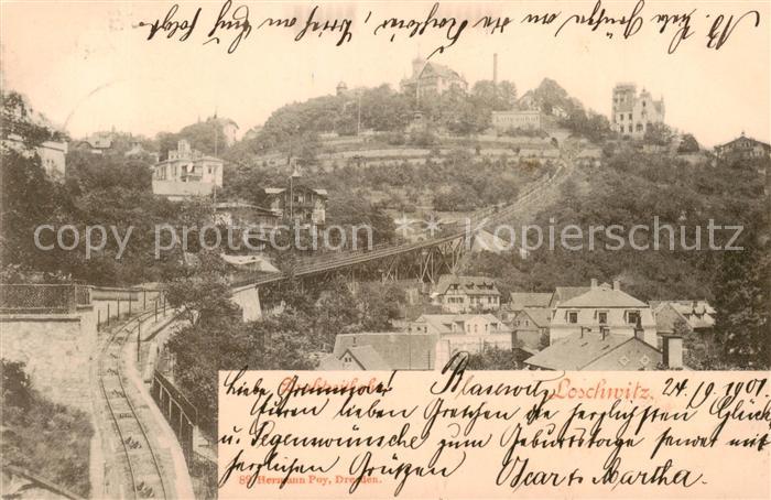 Loschwitz Dresden Elbe Drahtseilbahn