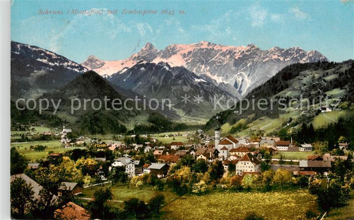 Schruns Vorarlberg Montafon mit Zimbaspitze