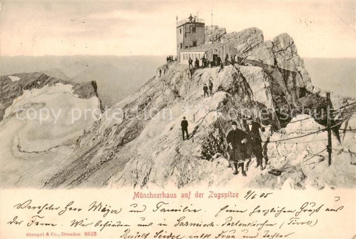Muenchnerhaus 2959m Zugspitze Panorama
