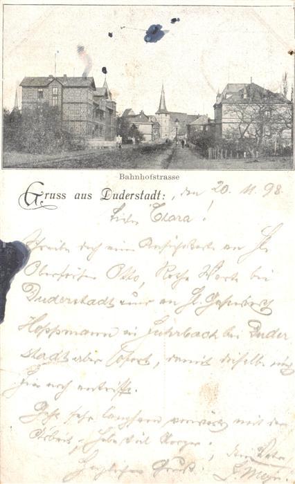 Duderstadt Niedersachsen Bahnhofstrasse
