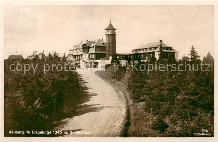 Keilberg 1244m  Erzgebirge PL Bergwirtschaft Keilberg