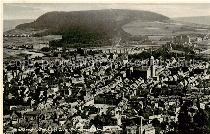 Annaberg -Buchholz Erzgebirge Fliegeraufnahme