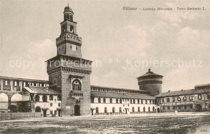 Milano Mailand IT Castello Sforzesco Torre Umberto I
