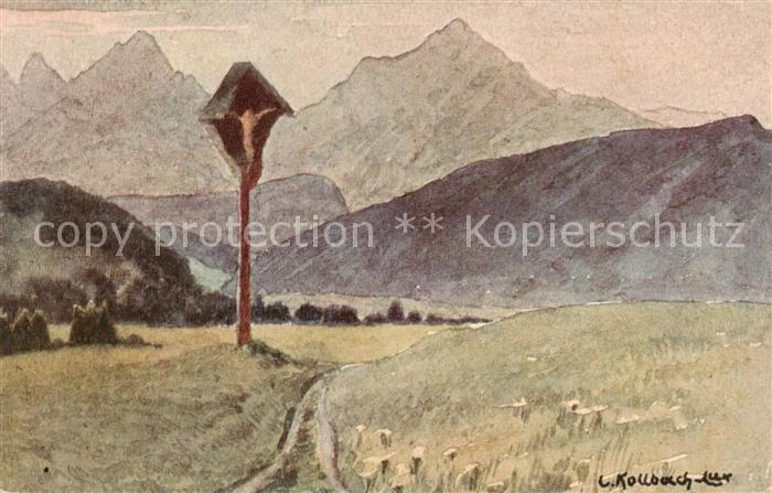 Tirol Region AT Tannheimer Berge Aquarell