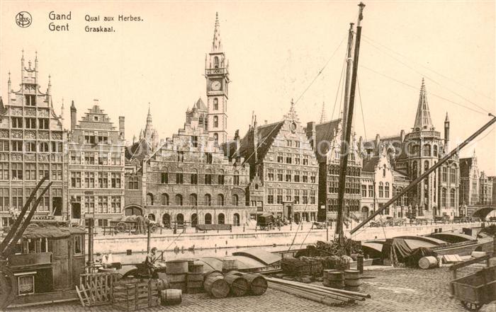 Gand Belgien Quai aux Herbes