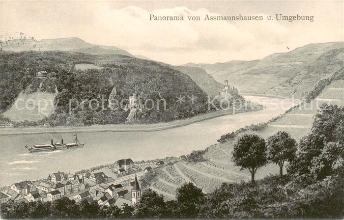 Assmannshausen Rhein Panorama
