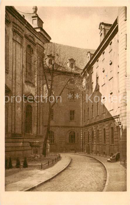 Breslau Niederschlesien Hof der Universitaet