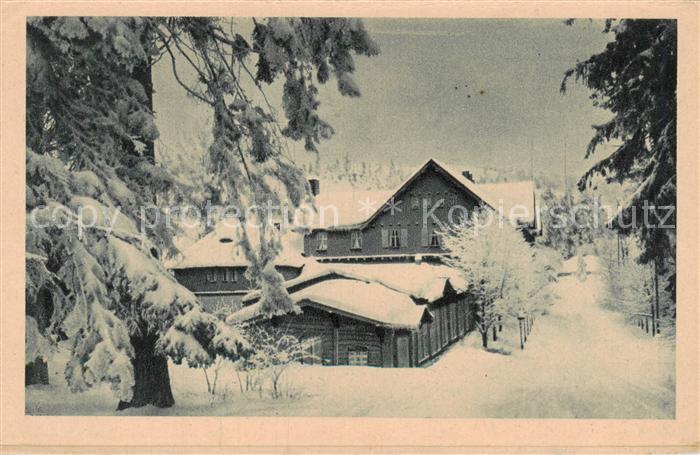 Schreiberhau Szklarska Poreba Riesengebirge PL Winter an der Josephinenhuette