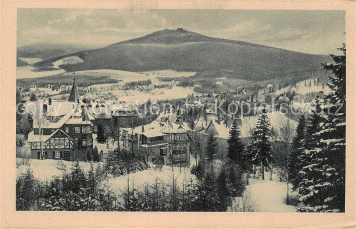 Ober-Schreiberhau Szklarska Poreba Riesengebirge PL Winterpanorama