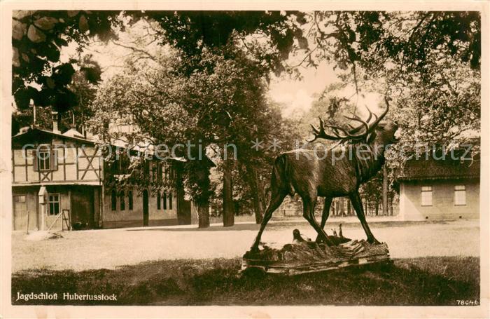 Finow Eberswalde Jagdschloss Hubertusstock Hirschskulptur