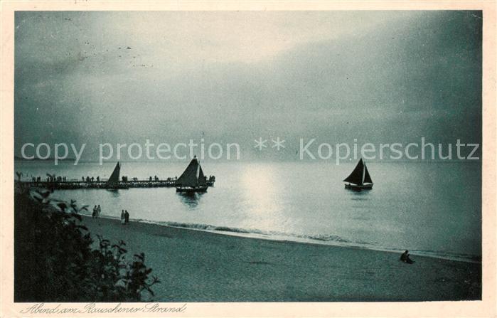 Rauschen Ostseebad Kaliningrad Swetlogorsk RU Abend am Rauschener Strand