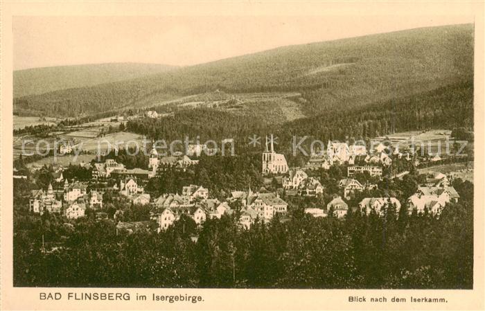 Bad Flinsberg Swieradow Zdroj PL Blick zum Iserkamm