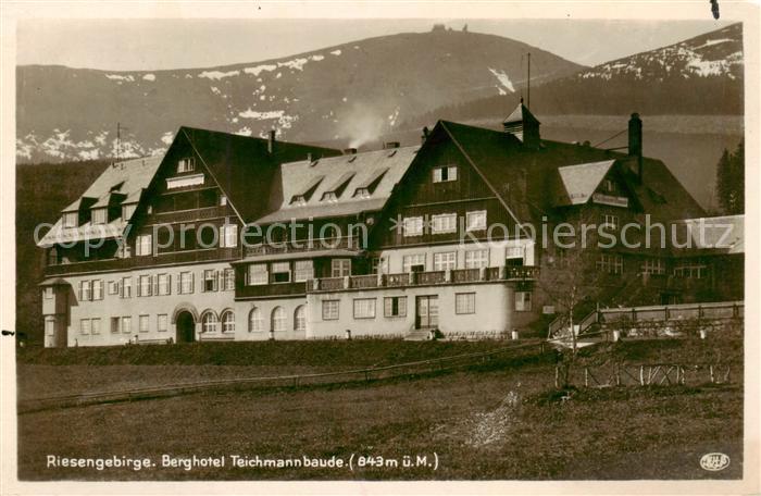 Riesengebirge Krkonose Karkonosze Berghotel Teichmannbaude