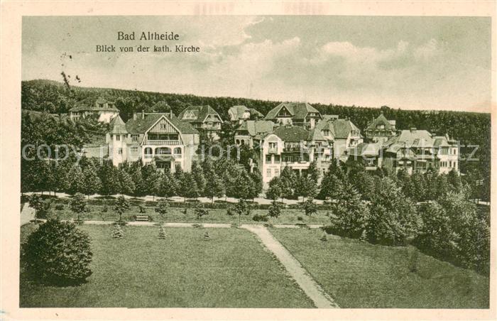Bad Altheide Polanica-Zdrój Blick von der kath Kirche
