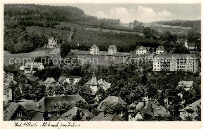 Bad Altheide Polanica-Zdrój Panorama mit Teehaus