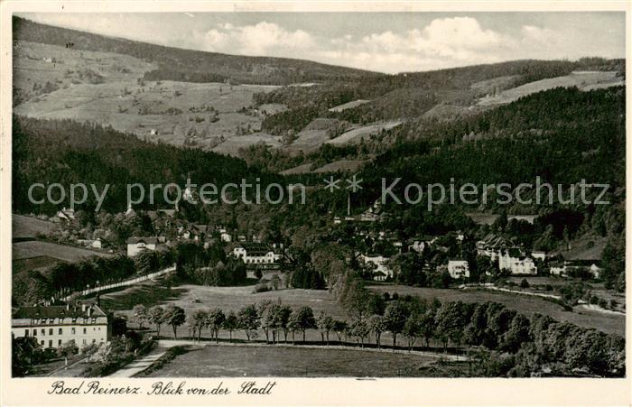 Bad Reinerz Duszniki-Zdrój PL Blick von der Stadt
