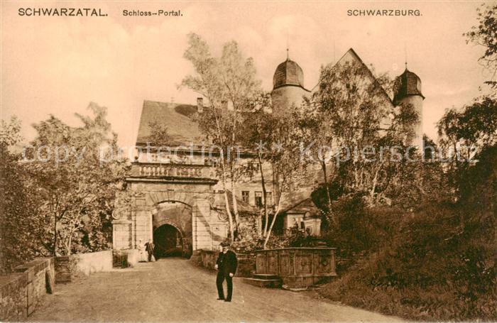 Schwarzburg Thueringer Wald Schwarzatal Schloss Portal