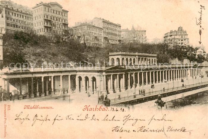 Karlsbad Eger Karlovy Vary Muehlbrunnen