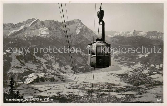 Seilbahn Cable-Car Telepherique Wankbahn Partenkirchen