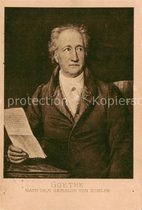 Goethe Johann Wolfgang von Gemalde Stieler
