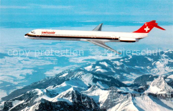 Flugzeuge Zivil Swissair McDonnell Douglas DC 9-81