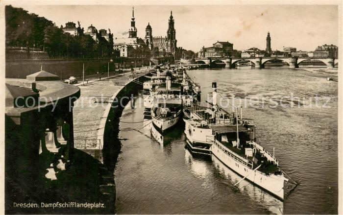 Dampfer Binnenschifffahrt Dresden Dampfschifflandeplatz