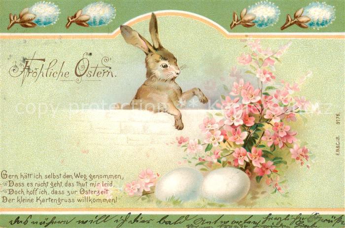 Ostern Easter Paques Pasqua Hase Litho