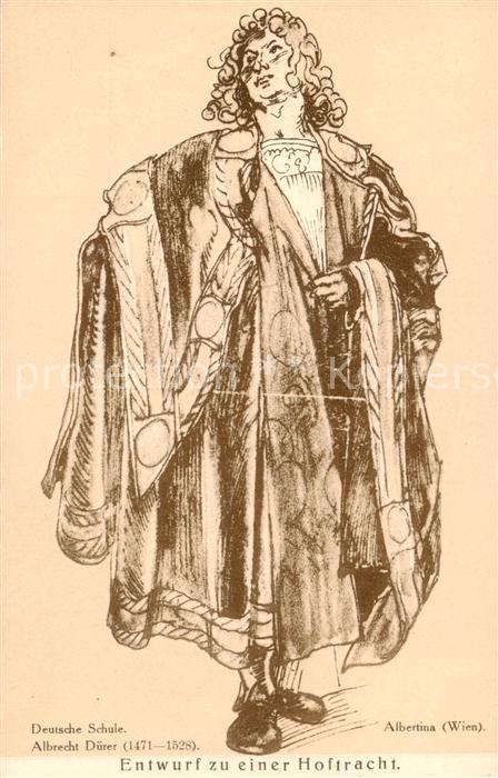Duerer Albrecht Nuernberg Entwurf zu einer Hoftracht