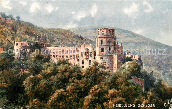 Verlag Tucks Oilette Serie Nr. 610 Heidelberg Schloss