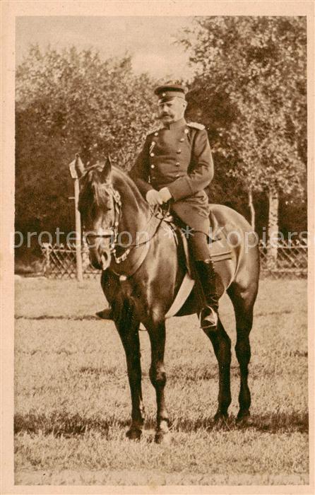 Hindenburg  Paul von Als Oberst und Kommandeur des Oldenburg 1894