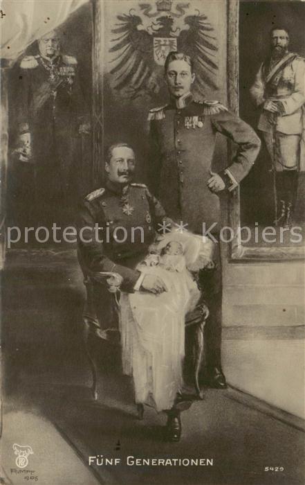 Wilhelm II Fuenf Generationen