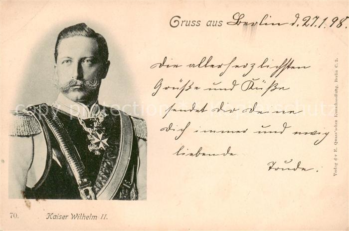 Wilhelm II Kaiser Wilhelm II