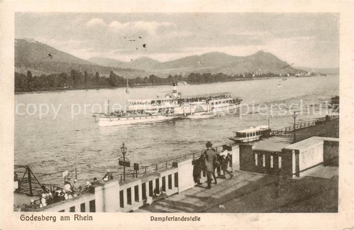 Dampfer Seitenrad Godesberg am Rhein