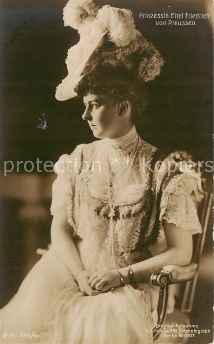 Adel Preussen Prinzessin Eitel Friedrich
