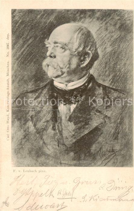 Bismarck F. v. Lenbach pinx.