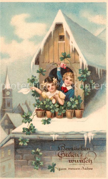 Neujahr Kinder Herzlichen Glückwunsch zum neuen