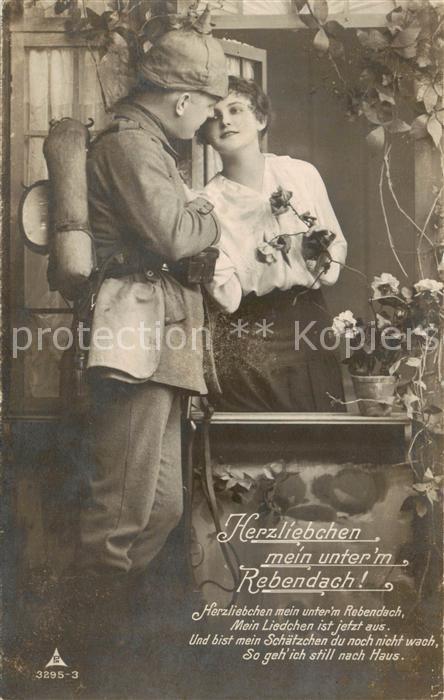 Foto PH Nr. 3295-3 Herzliebchen mein unter'm Rebend