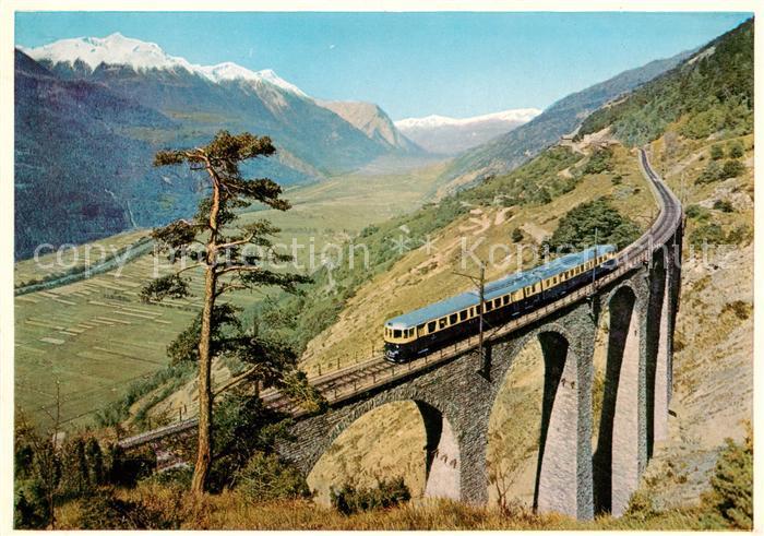 Bergbahn Blauer Pfeil Loetschbergbahn Suedrampe