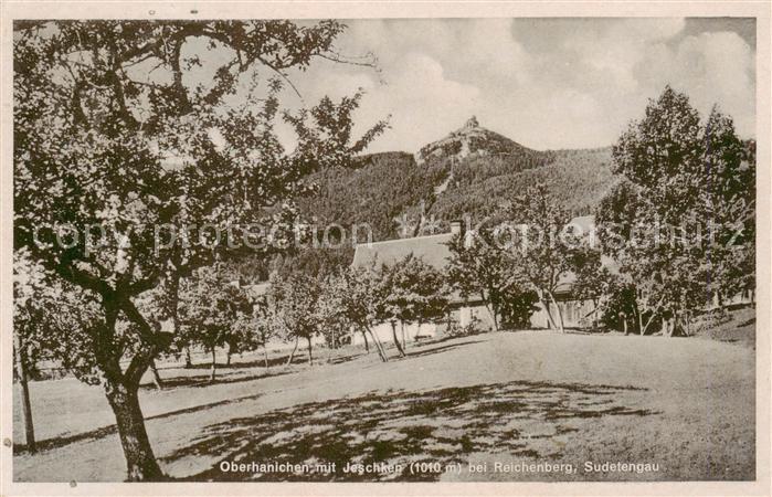 Reichenberg Liberec Boehmen Oberhanichen mit Jeschken