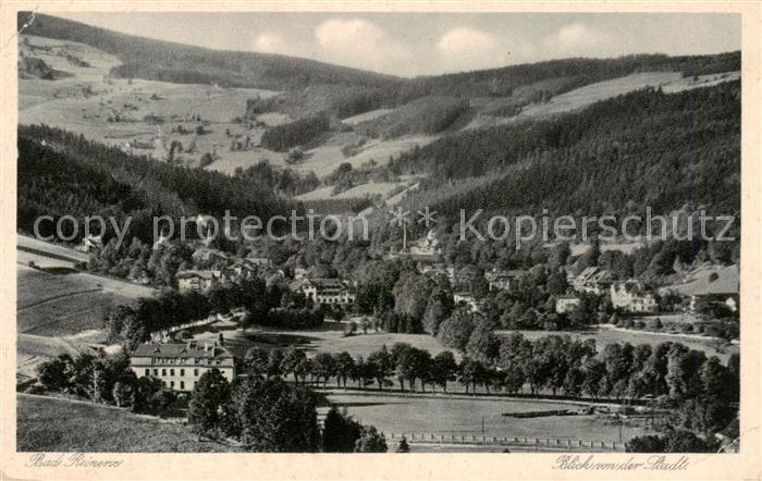 Bad Reinerz Duszniki-Zdrój PL Blick von der Stadt