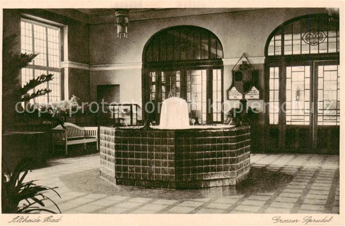 Altheide Bad Schlesien PL Grosser Sprudel Kupfertiefdruck