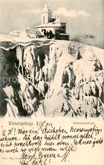Schneegruben Sniezne Kotly PL Bergbaude im Winter
