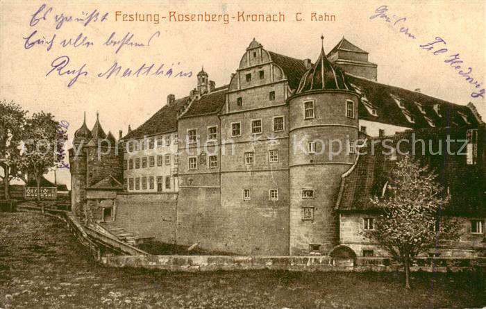 Kronach Oberfranken Festung Rosenberg