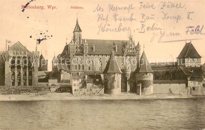 Marienburg  Westpreussen Malbork PL Schloss Feldpostkarte