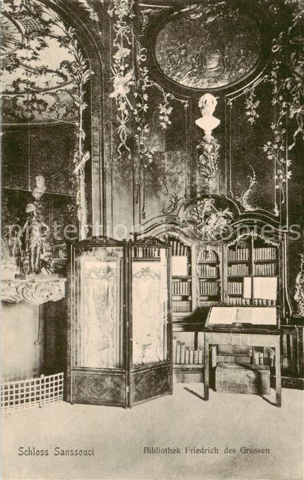 Potsdam Schloss Sanssouci Bibliothek Friedrich des Grossen