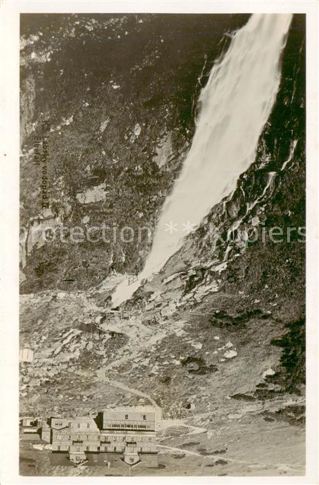 Elbfall Elbefall Riesengebirge CZ mit Elbfallbaude